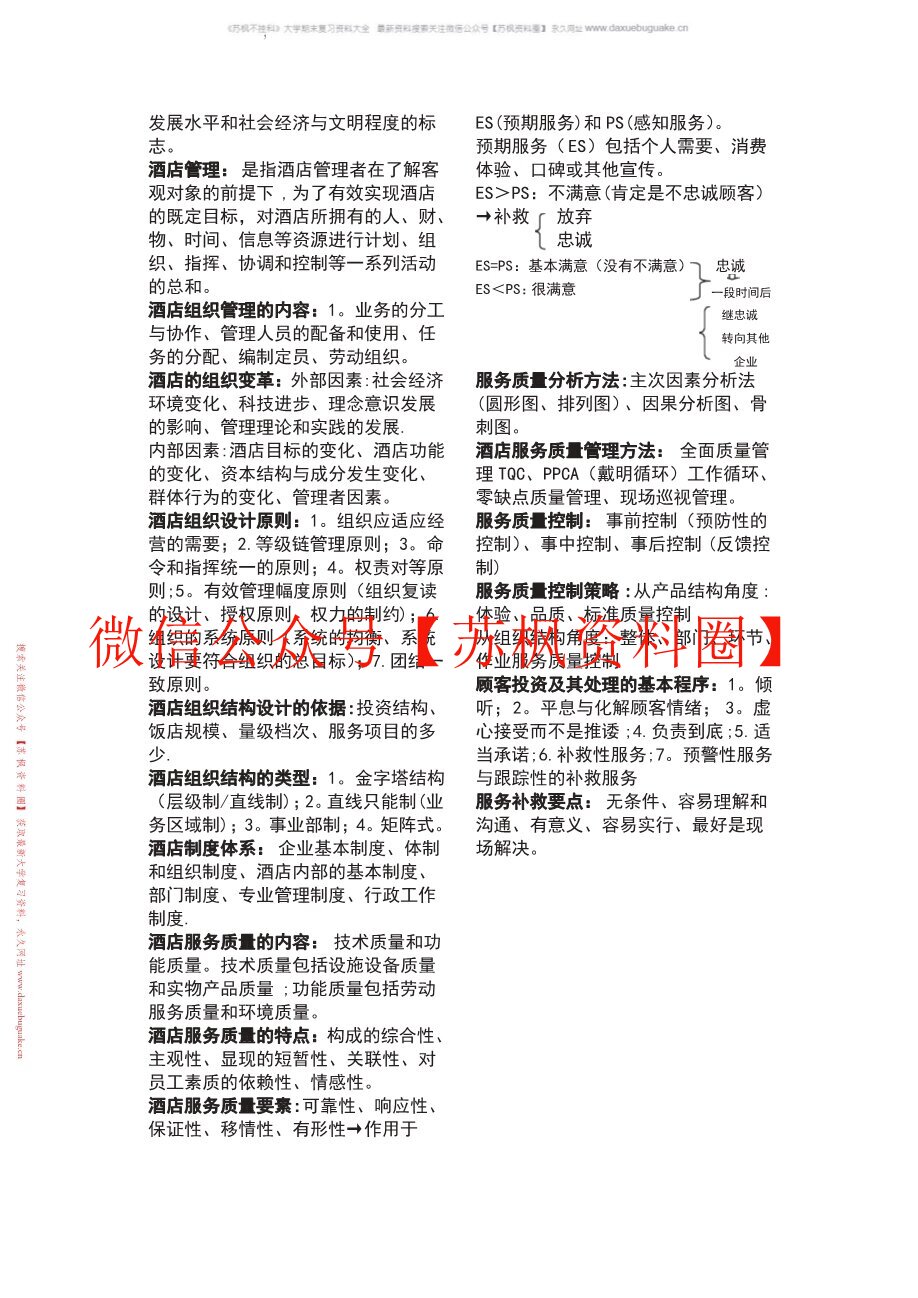 酒店管理